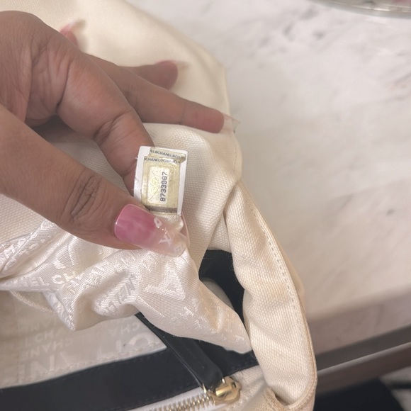 Authentic CHANEL Marshmallow Bag Coco Mark Tote Handbag - Picture 6 of 17